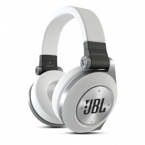JBL Synchros E50BT Over-Ear Bluetooth Headphones - White