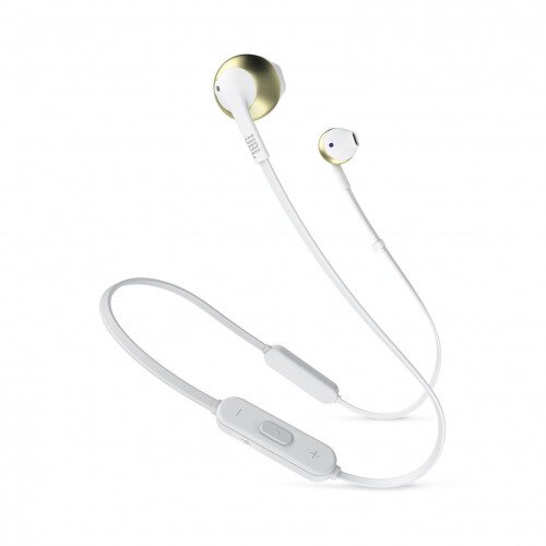 JBL TUNE 205BT Wireless Earbud Headphones - Champagne Gold