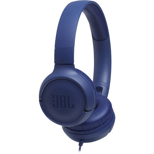 JBL Tune 500 Wired On-Ear Headphones - Blue