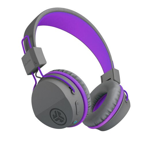 JLab Audio JBuddies Studio Wireless Over Ear Folding Kids Headphones - Graphite / Purple