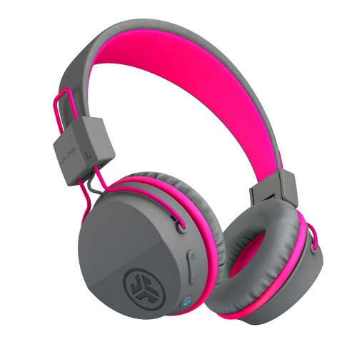 JLab Audio JBuddies Studio Wireless Over Ear Folding Kids Headphones - Graphite / Pink