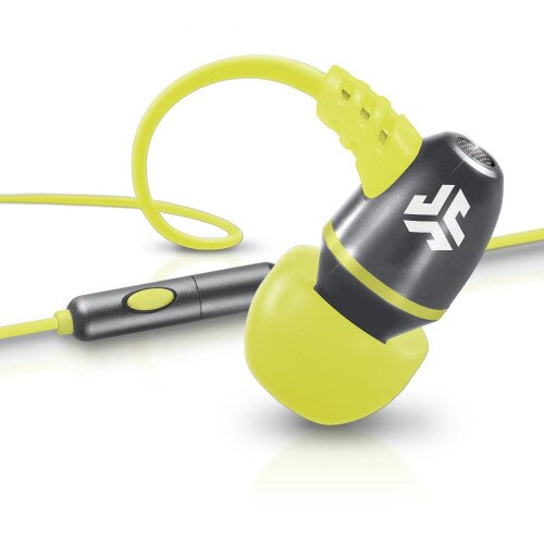JLab Audio Neon Metal Wired Earbuds - Gray/Yellow