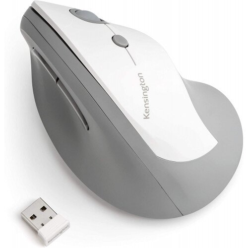 Kensington Pro Fit Ergo Vertical Wireless Mouse - Gray