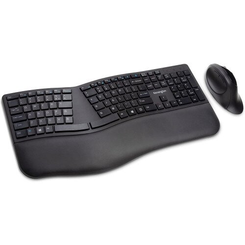 Kensington Pro Fit Ergo Wireless Keyboard and Mouse - Black