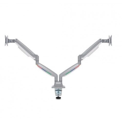 Kensington SmartFit One Touch Height Adjustable Monitor Arm - Dual - Gray