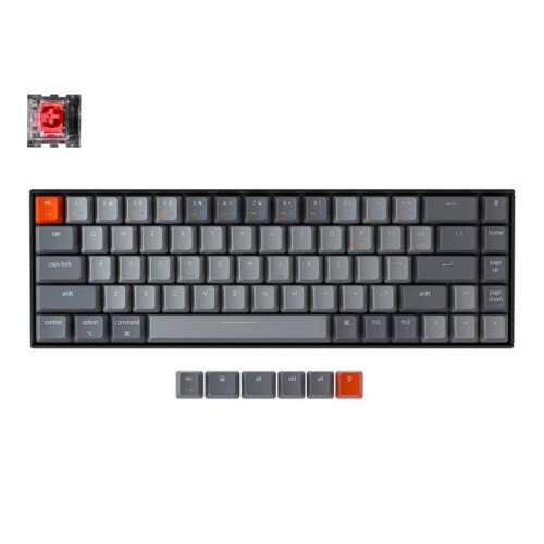 Keychron K6 Wireless Mechanical Keyboard - Red Switch - RGB Backlight - LK Optical
