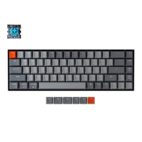 Keychron K6 Wireless Mechanical Keyboard - Blue Switch - RGB Backlight - LK Optical