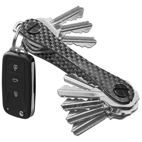 Keysmart Original Compact Key Organizer - Carbon Fiber 3k