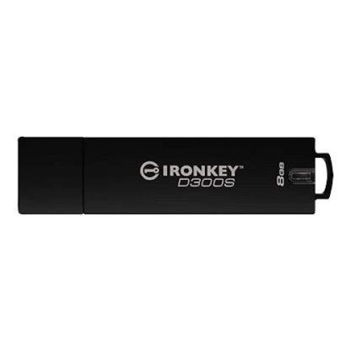 Kingston IronKey D300S Encrypted Serialized Standard USB Flash Drive - 8GB