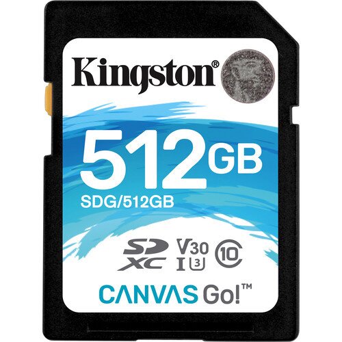 Kingston Canvas Go! Class 10 SDHC/SDXC Card - 512GB