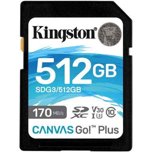 Kingston Canvas Go! Plus SD Memory Card - 512GB