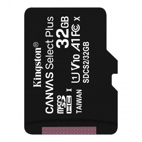Kingston Canvas Select Plus microSD Card - 32GB - Single Pack - None