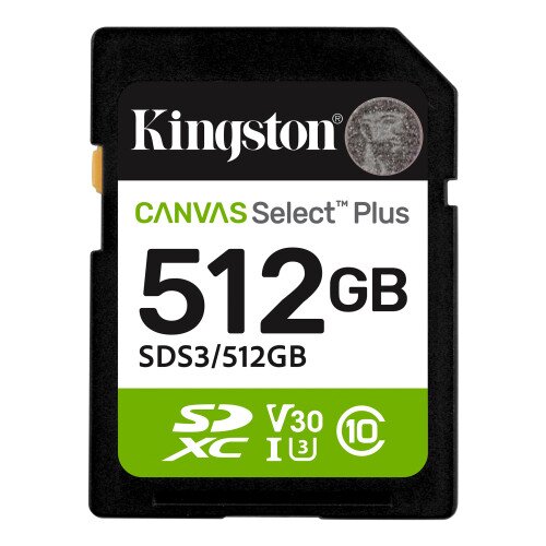 Kingston Canvas Select Plus SD Memory Card - 512GB