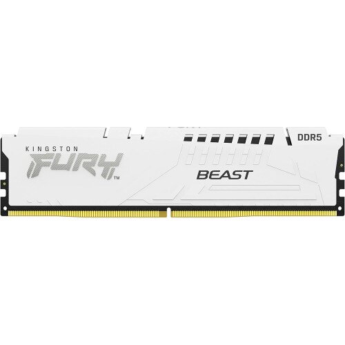 Kingston FURY Beast DDR5 Memory - 16GB - 6000MT/s - Single Module - CL30 - AMD EXPO / Intel XMP - 16Gbit - White