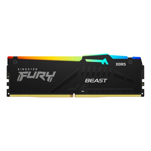 Kingston FURY Beast DDR5 RGB Memory - 16GB - 6000MT/s - 36 - AMD EXPO / Intel XMP - 16Gbit - Single Module - Black