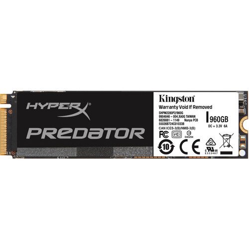 Kingston HyperX Predator PCIe SSD with Half-Height, Half-Length Adapter - 960GB