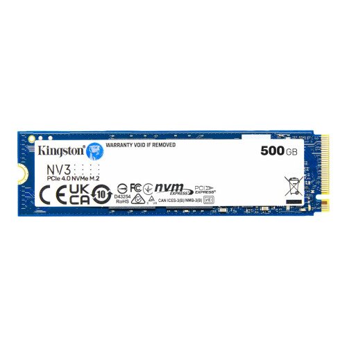 Kingston NV3 PCIe 4.0 NVMe SSD - M.2 2280 - 500GB