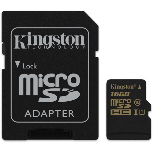 Kingston MicroSDHC/SDXC Card - Class 10 UHS-I with SD Adapter
