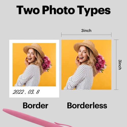 Buy Kodak Mini 3 Retro Portable Photo Printer (P300R) - Paper 60-Pack Bundle - Black online 