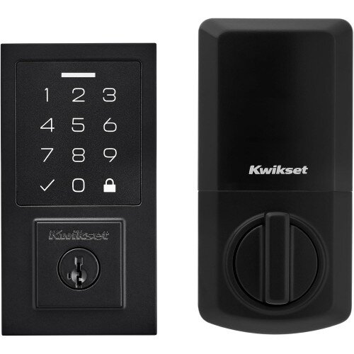 Kwikset 270 SmartCode Contemporary Electronic Deadbolt - Matte Black