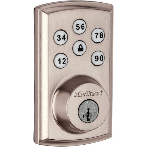 Kwikset 888 SmartCode Electronic Deadbolt with Z-Wave Plus Technology - Satin Nickel