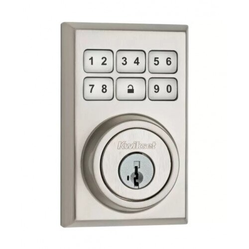 Kwikset 910 SmartCode Contemporary Electronic Deadbolt with Zigbee Technology - Satin Nickel
