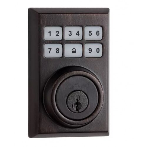 Kwikset 910 SmartCode Contemporary Electronic Deadbolt with Zigbee Technology - Venetian Bronze