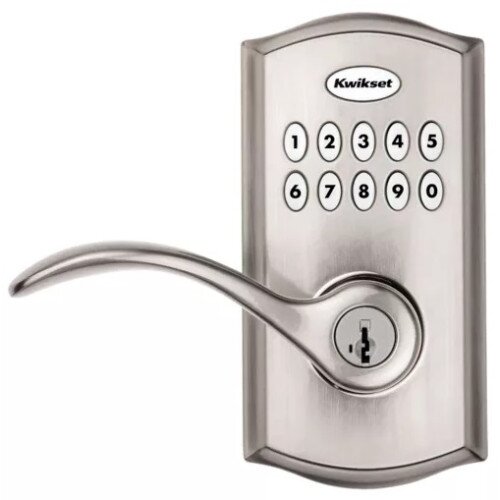 Kwikset 955 SmartCode Electronic Pembroke Lever - Satin Nickel