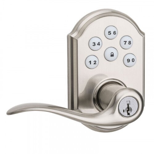 Kwikset SmartCode 911 Lever - Satin Nickel
