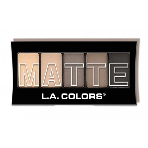 L.A. COLORS 5 Color Matte Eyeshadow Palette - Nude Suede