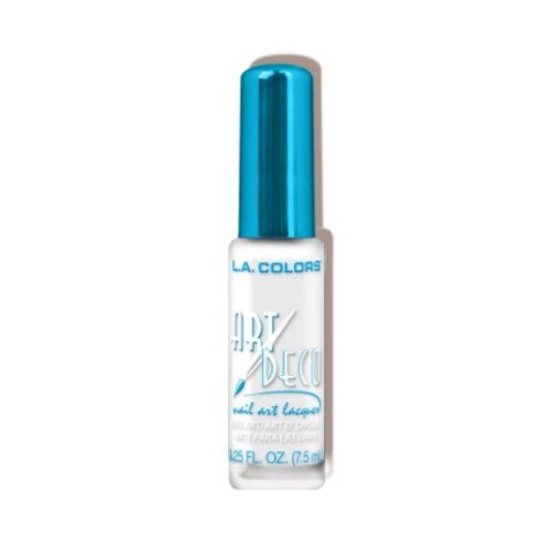 L.A. COLORS Art Deco Nail Art Polish - White - Carded
