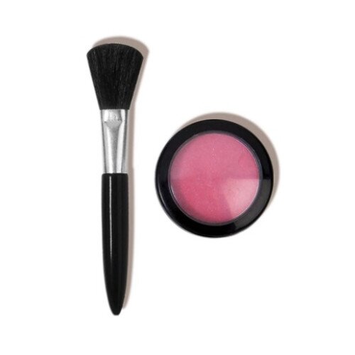 L.A. COLORS Blusher & Deluxe Brush (Carded) - Blushing Pink
