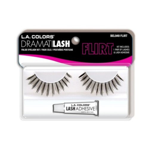 L.A. COLORS Dramatilash Lash Deluxe False Eyelash Kit (Carded) - Flirt