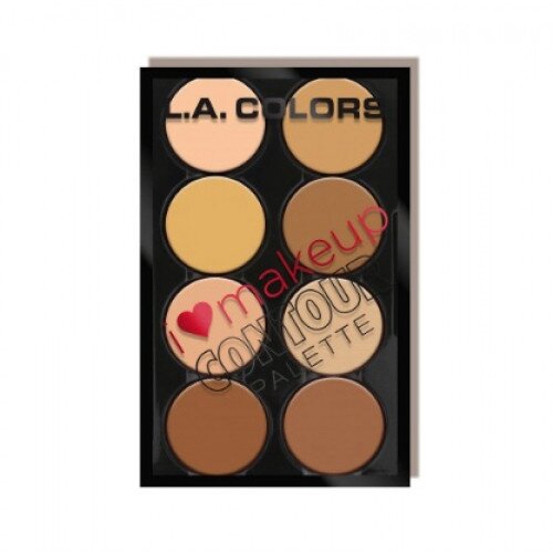 L.A. COLORS I Heart Makeup Contour Palette - Light To Medium
