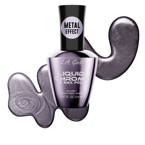 L.A. Girl Cosmetics Liquid Chrome Nail Polish - Lacquered Lavender
