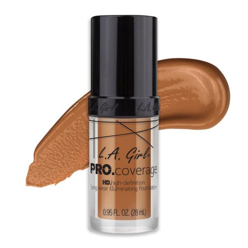 L.A. Girl Cosmetics Pro Coverage Illuminating Foundation - Warm Caramel
