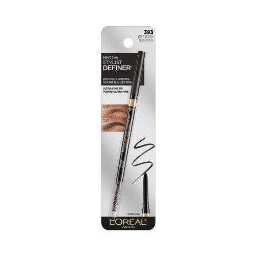L'Oreal Paris Brow Stylist Definer Mechanical Waterproof Eyebrow Pencil - Black