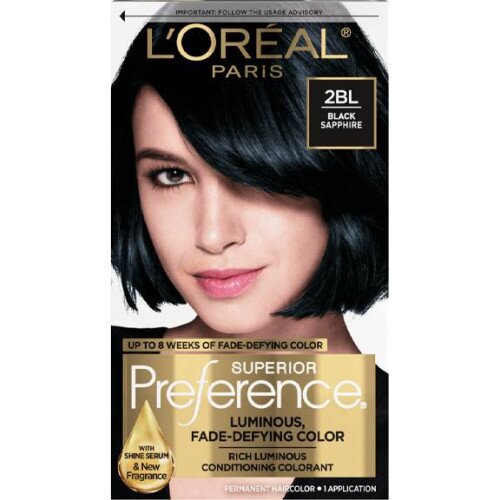 L'Oreal Paris Fade-Defying Shine Permanent Hair Color - 2BL Black Sapphire