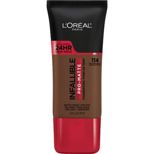 L'Oreal Paris Infallible Pro-Matte Foundation - Rich Chocolate 114