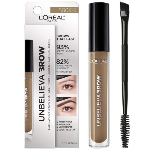 L'Oreal Paris Unbelieva-Brow Longwear Waterproof Brow Gel - Blonde