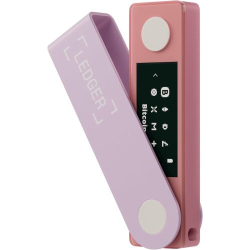 Ledger Nano X Cryptocurrency Hardware Wallet - Pastel Pink