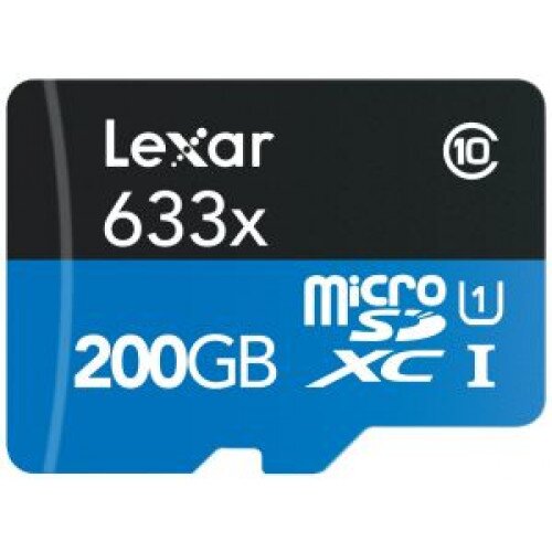 Lexar High-Performance 633x MicroSDHC/MicroSDXC UHS-I Card - 200GB