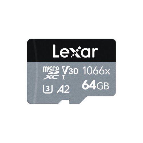 Lexar Professional 1066x MicroSDXC UHS-I Card SILVER Series - 64GB
