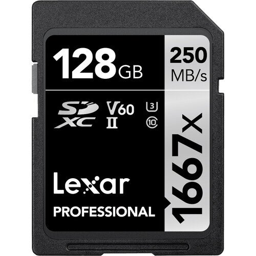 Lexar Professional 1667x SDXC UHS-II Card SILVER Series - Single - 128GB