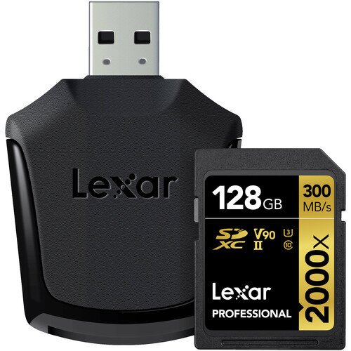 Lexar Professional 2000x SDHC/SDXC UHS-II Card - 128GB