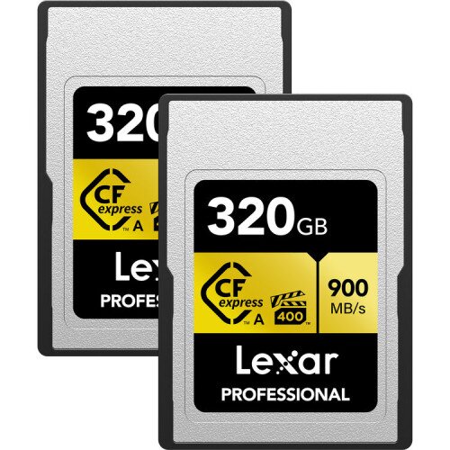 Lexar Professional CFexpress 2.0 Type A Card GOLD Series - 320GB - 2-Pack