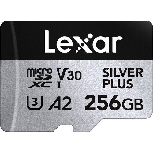 Lexar Professional SILVER PLUS MicroSDXC UHS-I Card - 1-Pack - 256GB