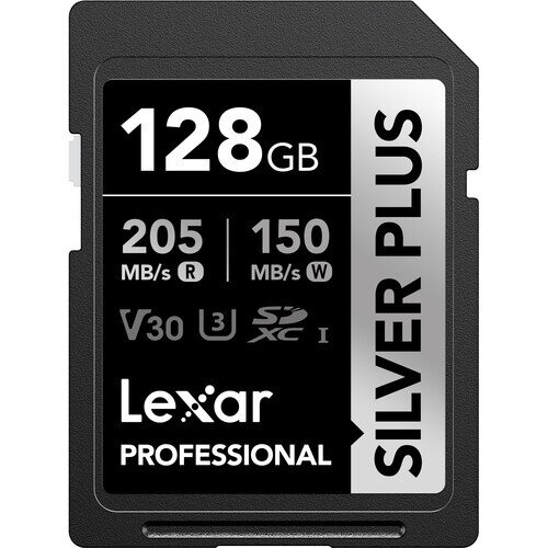 Lexar Professional SILVER PLUS SDXC UHS-I Card - 128GB