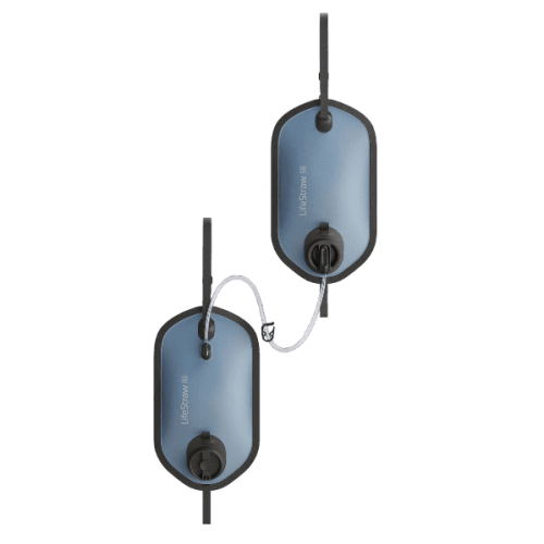 LifeStraw Peak Series Gravity Water Filter System with Safe Water Storage - Mountain Blue - 8L + 8L