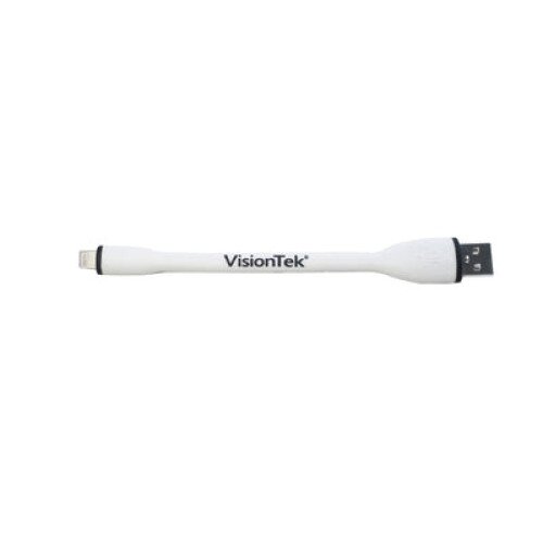 VisionTek Lightning to USB Flex Cable - White